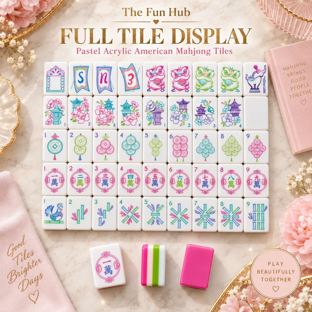 Portable travel Mahjong set featuring four-layer acrylic American-style tiles; includes 160 mini tiles. Durable and lightweight, it is perfect for camping, gatherings, travel, and holiday tabletop gaming.