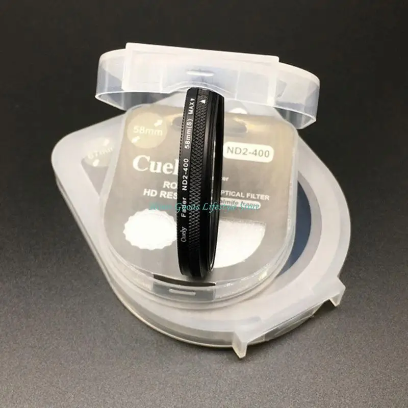 E74E ND Filter for DSLR Camera Lens ND Fader Adjustable Neutral Density Filter ND2-ND400 Variable Filter with 8 Layer Coating