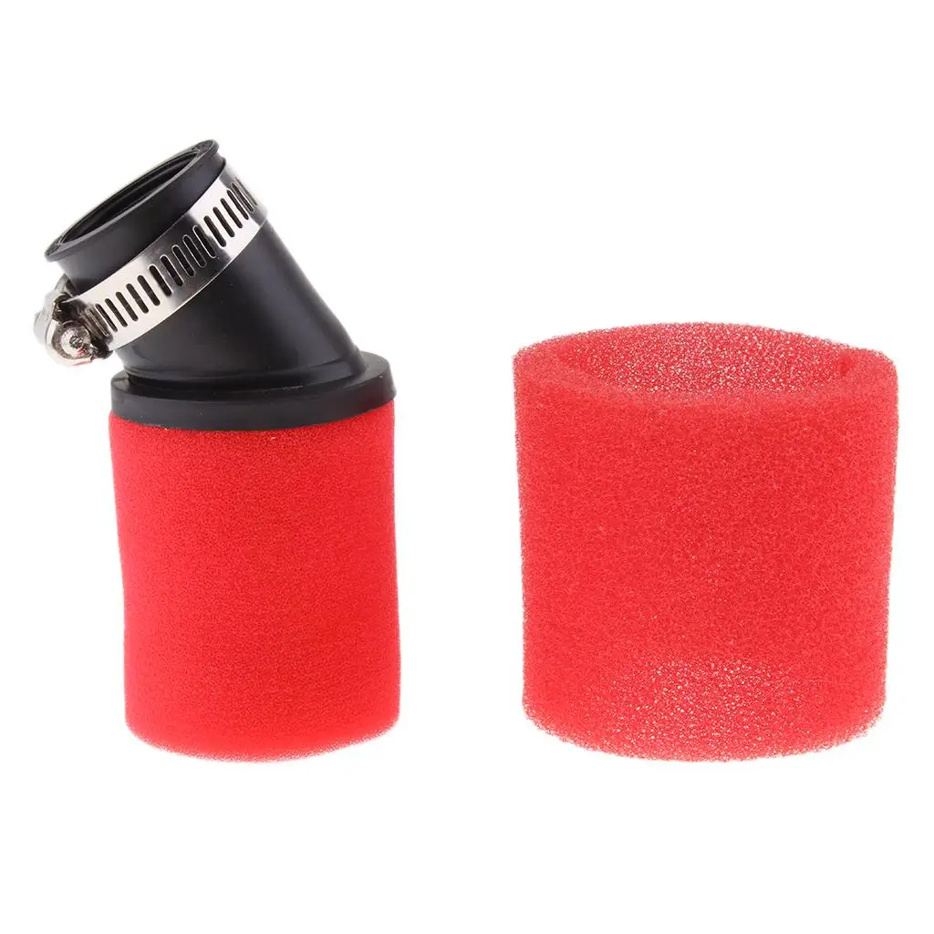 2mm Dual Layer Air Filter Cleaner Bent Angled for 50cc Dirt Bike