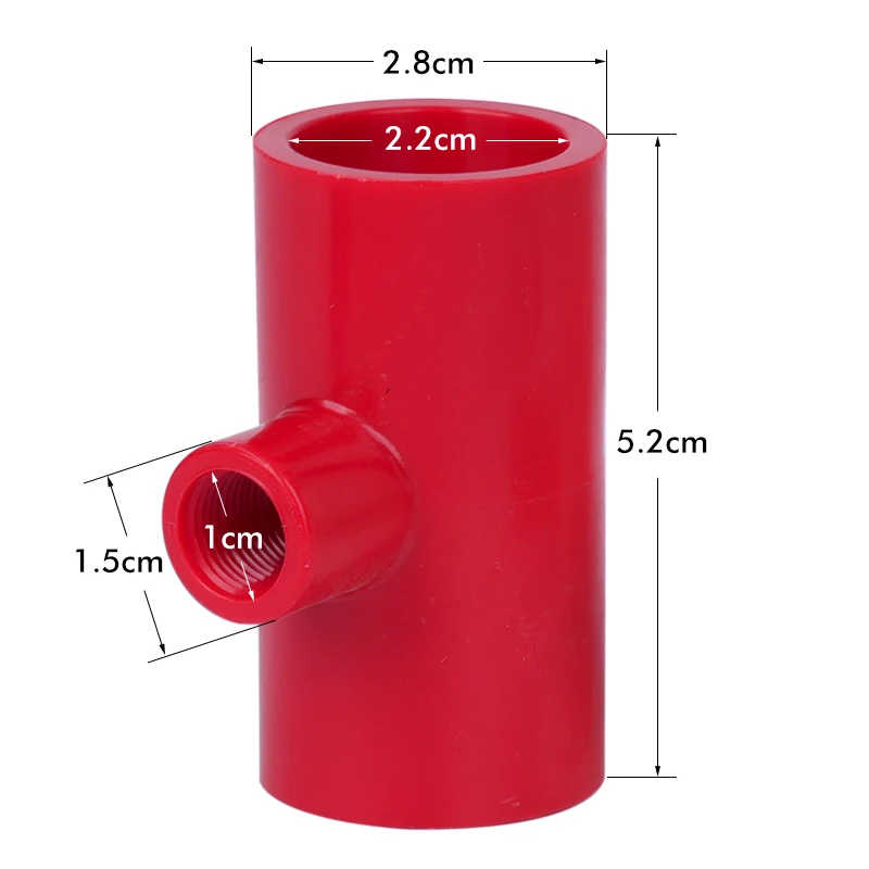 10PCS Chicken Waterer Hose Tee Tube 1/2inch PVC Pipe For Poultry Chicker Drinking Nipples Water Bowl Farm Accessores