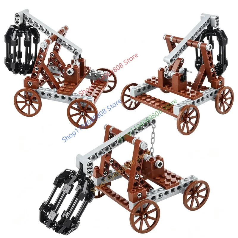 MOC Mittelalterliche Stadt Baustein Küche Haus Möbel Schlafzimmer Esszimmer Soldaten Figuren Helm Montage Rinder Ziegel Spielzeug – Detail 3