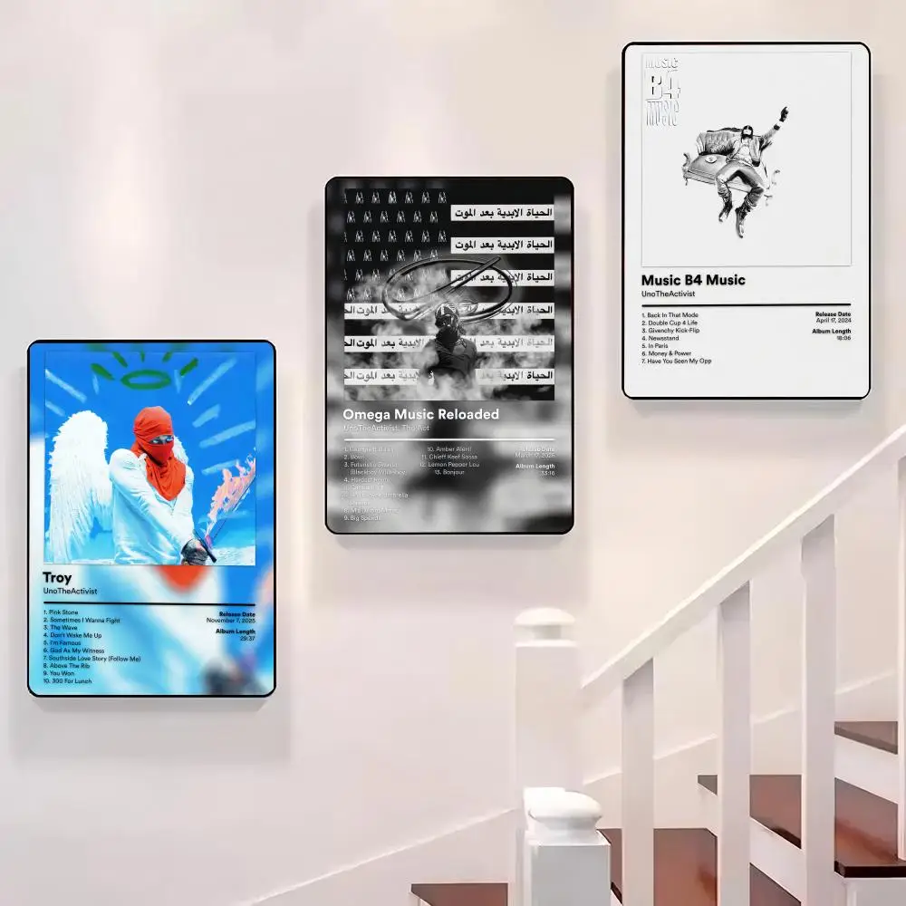 

Singer U-unoTheActivist Troy Poster Sticky Wall Waterproof Home Living Room Bedroom Bar Aesthetic Decoration Perfect Gift