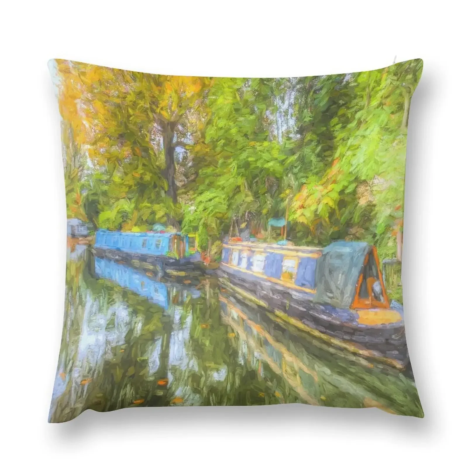 

Narrow Boat Serenity Throw Pillow Luxury Pillow Case Anime Pillow Cases