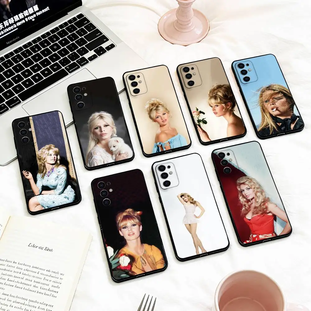 B-Brigitte B-Bardot-S   Phone Case For Samsung S 25,24,23,22,30,21,10,9,Ultra,Plus,Lite,FE,4,5 G Soft Black Case
