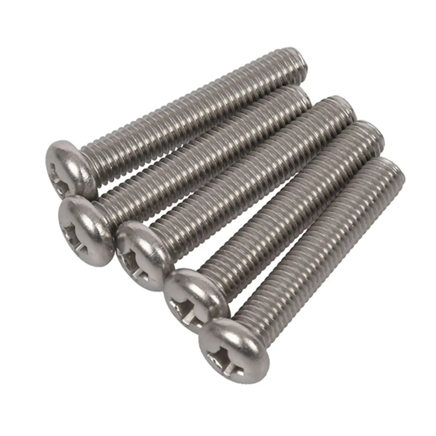 

M8 x 45mm 304 Stainless Steel Phillips Machine Screw Bolt 5pcs