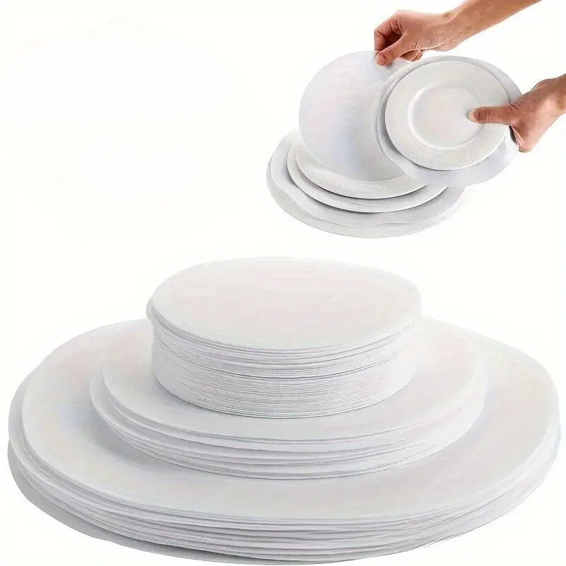 12/24PCS Felt Pan Mat Non-Slip Cup Mat Heat Mat Dinner Plate Felt Round Plate Pan Mat Pan Mat Divider Mat Kitchen Accessories
