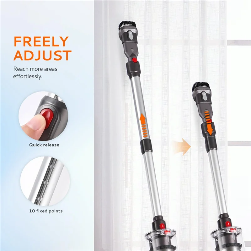 A83G-Ausziehbarer Stab für Dyson V7 V8 V10 V11 V15 Akku-Staubsauger, vielseitiger Stabstaubsauger-Ersatz -B
