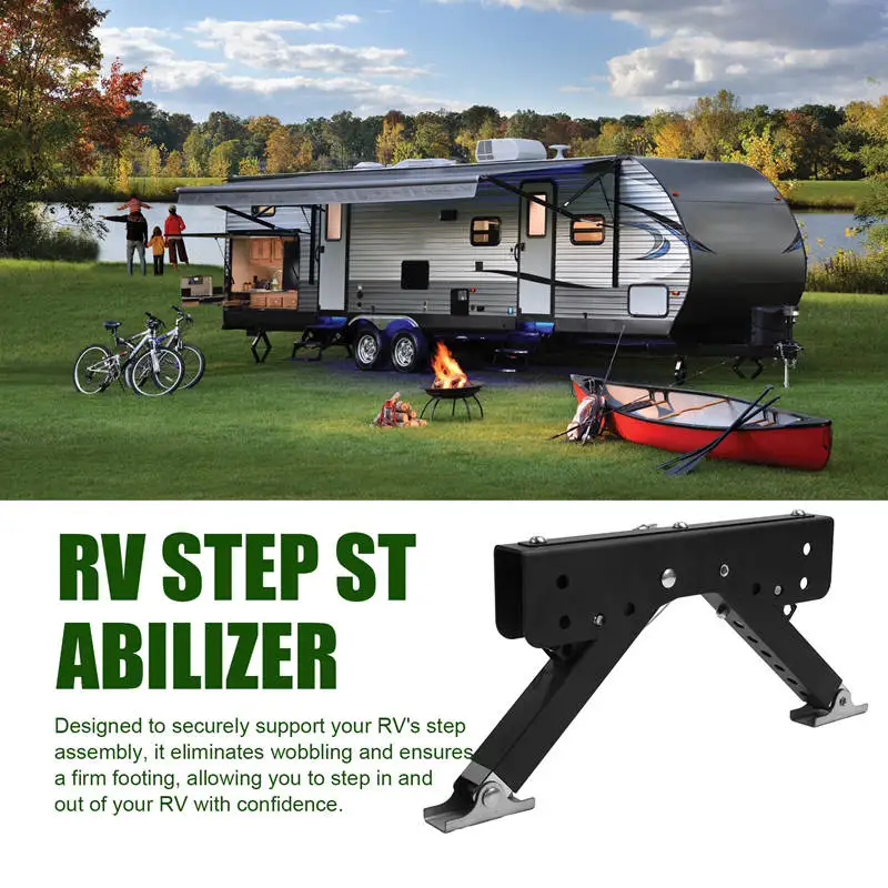 RV Step Stabilizer For Travel Trailers Steps RV Step Support Stabilizer Stair Stabilizer Accessories For Travel Trailers