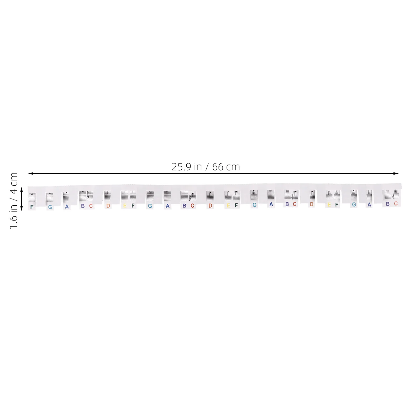 

2Pcs Piano Keyboard Note Stickers Removable PVC for 88-Key Electronic Organ Easy Apply Clean Suitable for Beginners