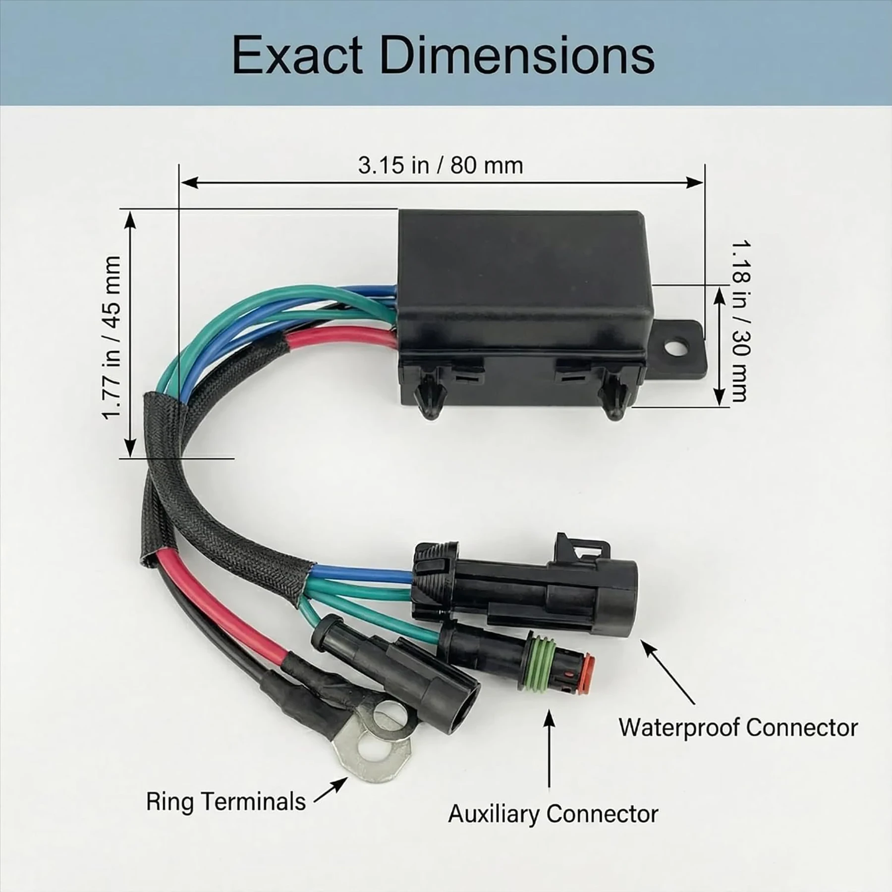 12V E-Tec Tilt & Trim Relay Assy for Johnson Evinrude E 40 50 60 75 90 115 130 135 150 175 200 225 250 300 HP 0586767 0769081