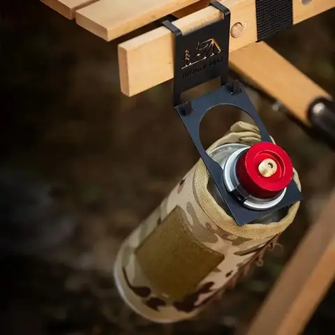 캠핑 테이블용 가스통 걸이 스테인리스 스틸 훅 스토브 탱크 행거 훅 야외 캠핑 테이블 가스 스토브 탱크 훅