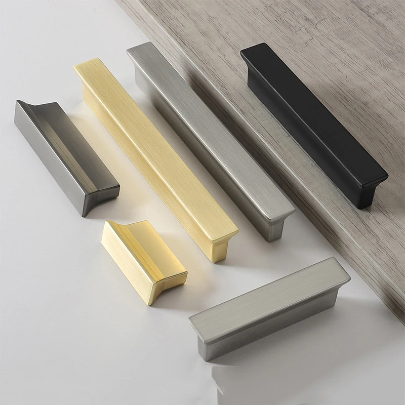 

T-shaped Wardrobe Door Handles, Modern, Minimalist, High-end Black Cabinet Drawer Handles, Furniture, and Shoe Cabinet Handles.
