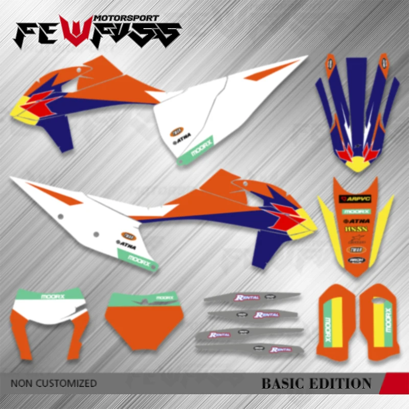 

Fewfuss для KTM SX SXF XC XCF 2019-2022 EXC EXCF XCW XCFW 2020-2023 125 250 350 450 Наборы графических наклеек