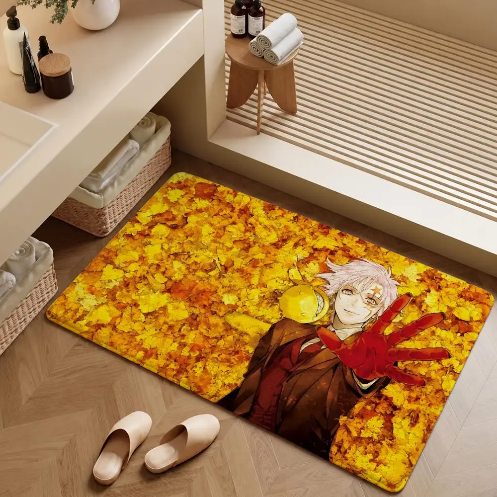 Anime D.Gray-man Allen Walker Kanda Floor Mat Soft Flannel Entrance Doormat Non-Slip Washable Rug For Bedroom Kitchen Home Decor