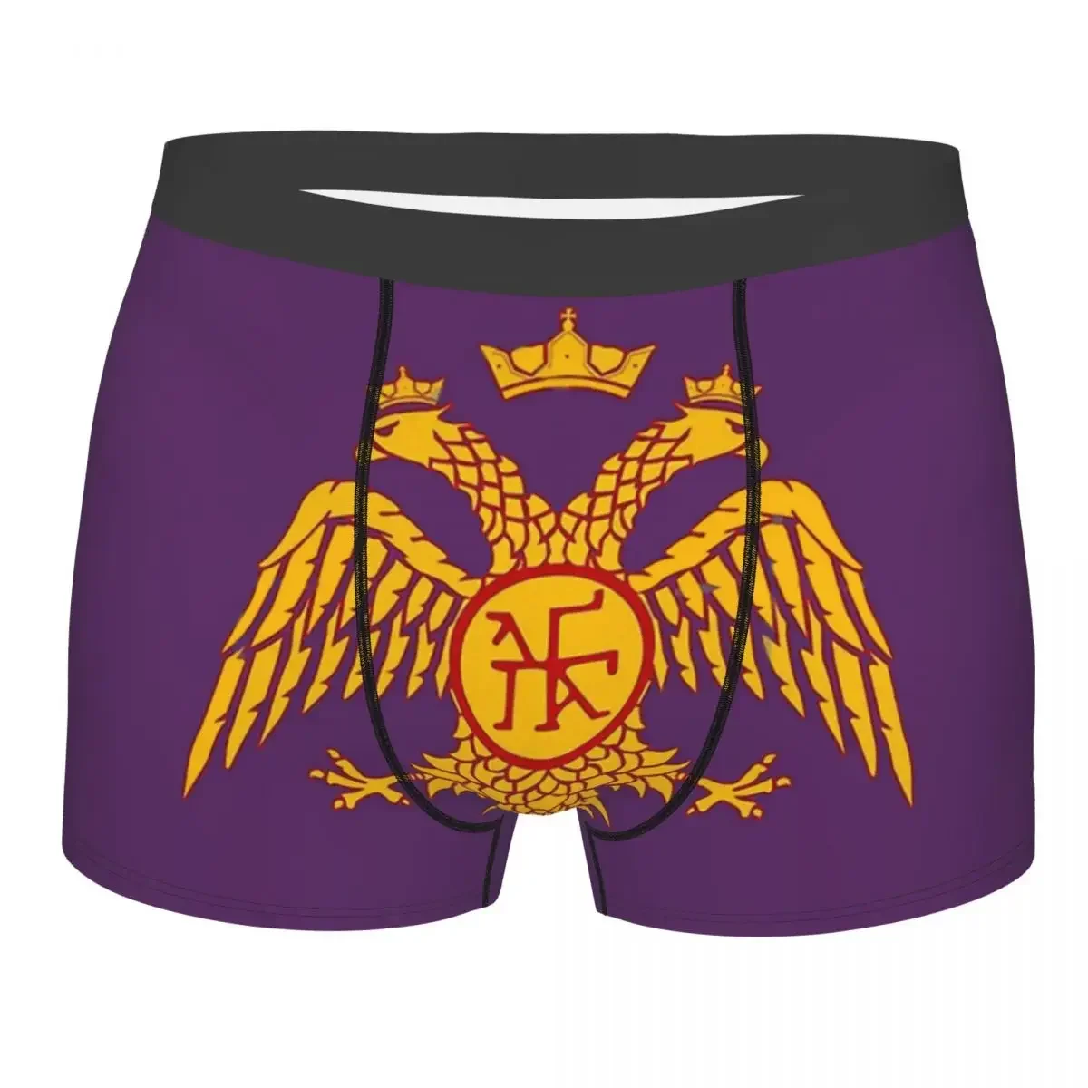 Byzantine Imperial Eagle Flag Underpants Homme Panties Man Underwear Print Shorts Boxer Briefs