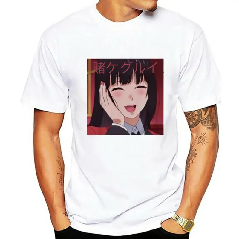 Kawaii women T-shirt Japanese anime Kakegurui cute cartoon print top Oversize loose punk Street style Harajuku Ulzzzang T-shirt