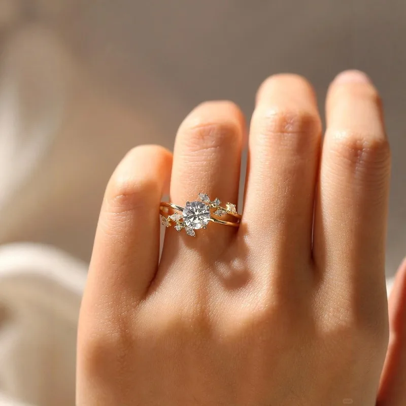 المتفجرة البيضاوي حمامة البيض الدائري المرأة 2025 جديد القرون الوسطى موضة ابنة الذهب مزاجه خاتم اليد المجوهرات بالجملة #2