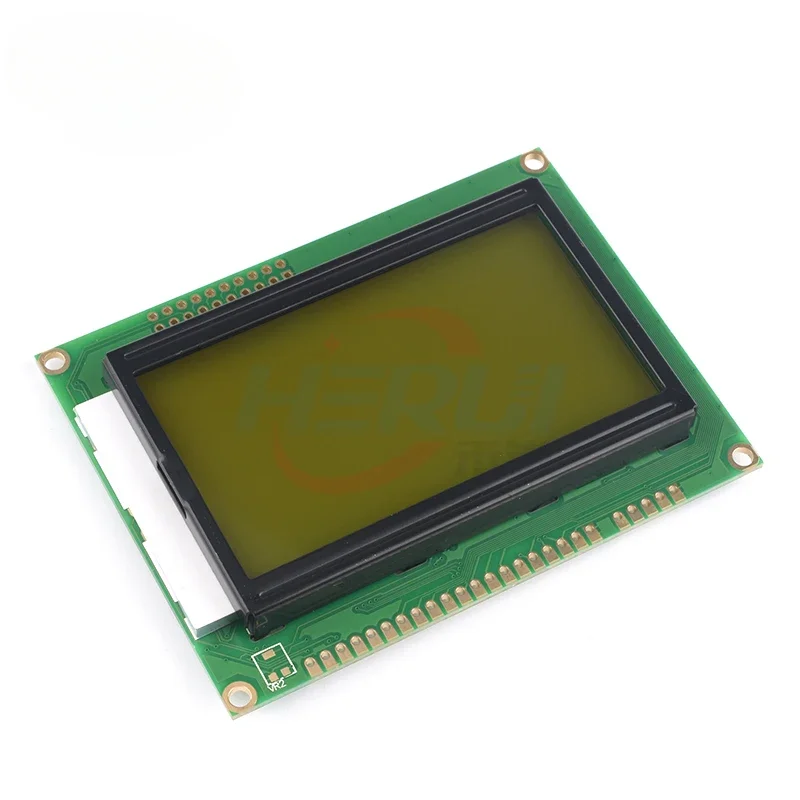 Blue Screen/Yellow screen LCD12864 LCD display With Chinese character library/without character library With backlight 5V 3.3V