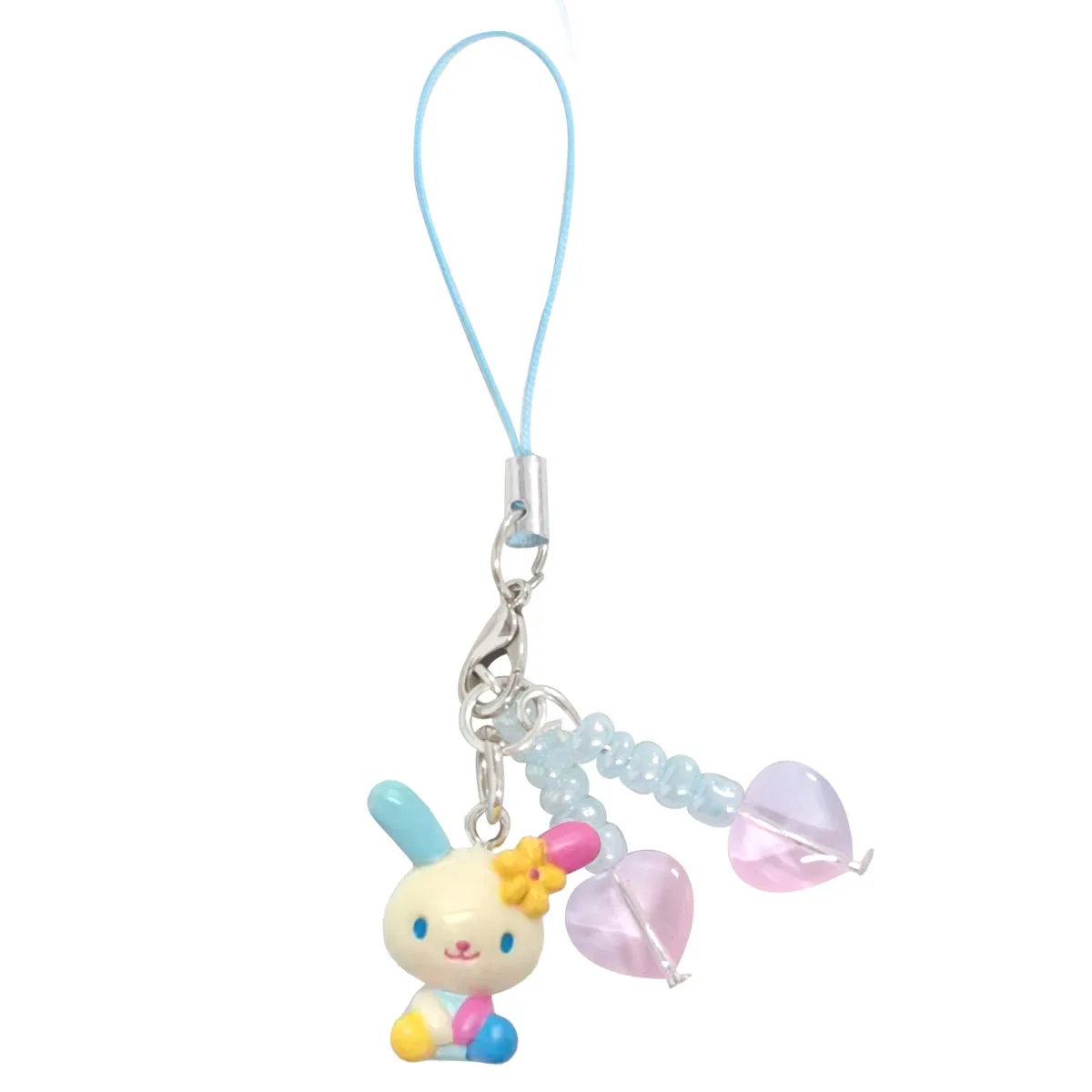 

Cute Usahana Cherry Beads Strap Bead Keyring Mascot Keychain Keyholder Mobile Phone Chain Bag Pendant Toy Gifts