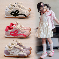 Girls' single mesh shoes 2025 summer new breathable children's sports soft sole boys' mesh casual girls' moral training shoes