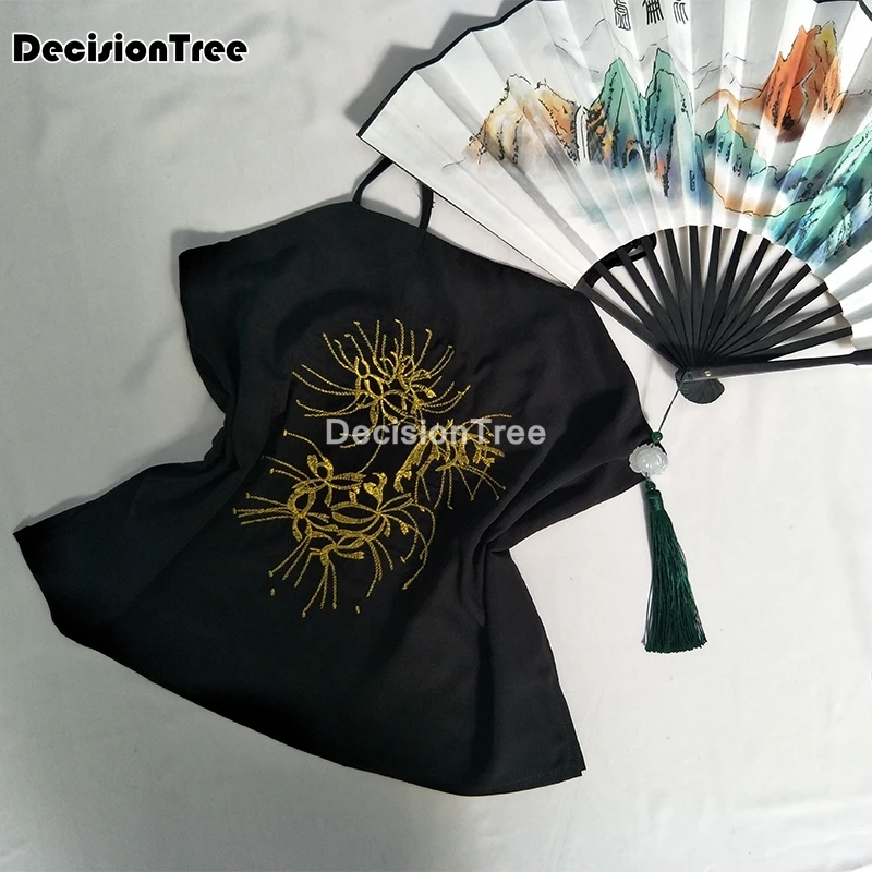 2025 chinese camisoles tangsuit tank tops traditional chinese clothing for women vintage party hanfu embroidery strap tops