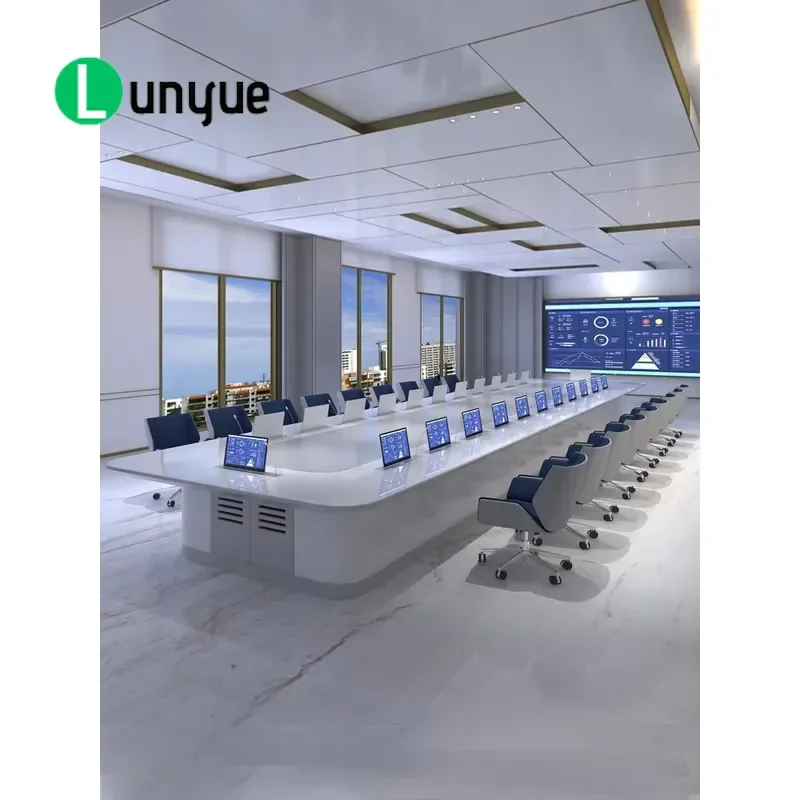 Luxury Traditional Conference Table Custom Size Board Meeting Room Desk Office Furniture Large Executive Business Negotiation