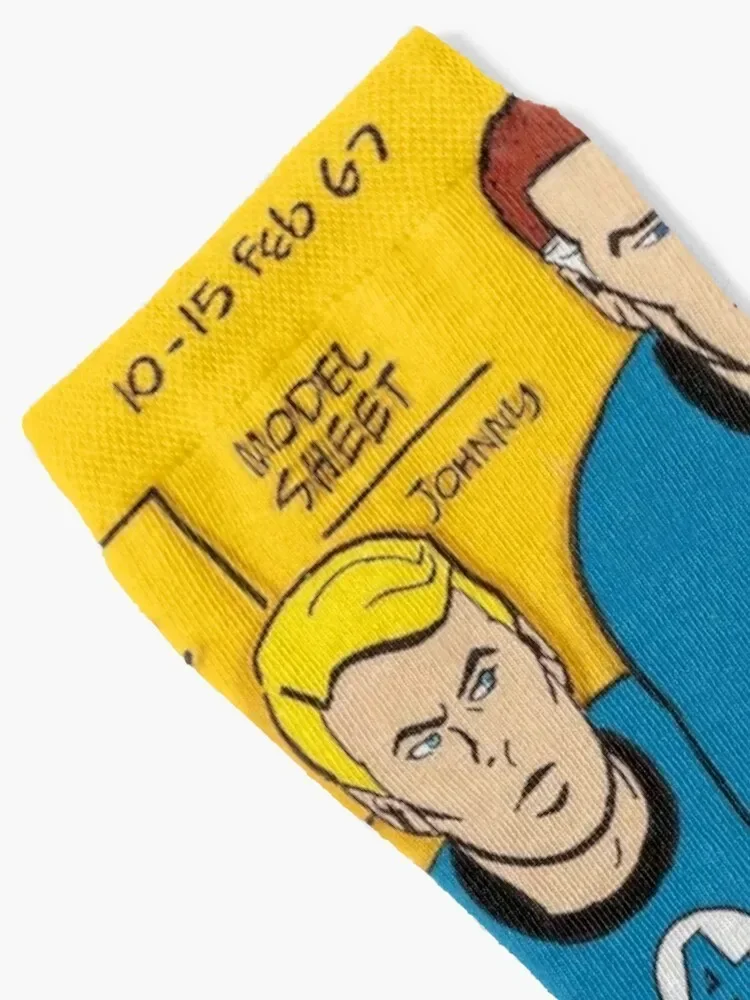 The Fantastic Four Classic Vintage Retro Cartoons - Comics Socks designer brand gym Girl'S Socks Men's