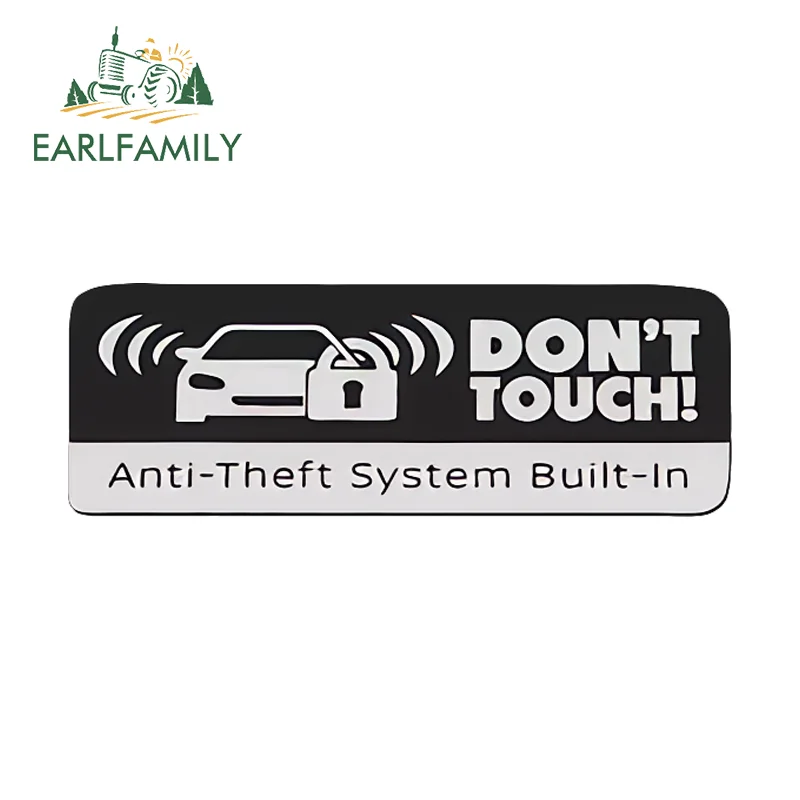 

Наклейки EARLFAMILY с напоминанием о системе защиты от краж, креативные наклейки на лобовое стекло и зеркала заднего вида, высококачественные аксессуары для внедорожников
