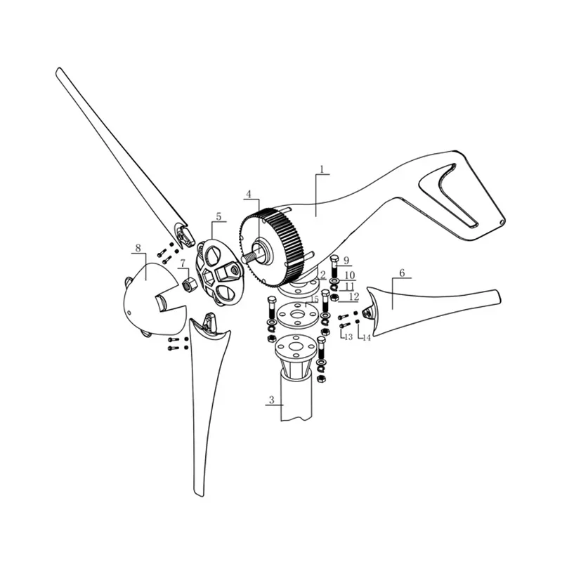 Wind Turbine For Sale Horizontal Axis Wind Turbine 1KW 24V/48V Generator Wind Power System Price