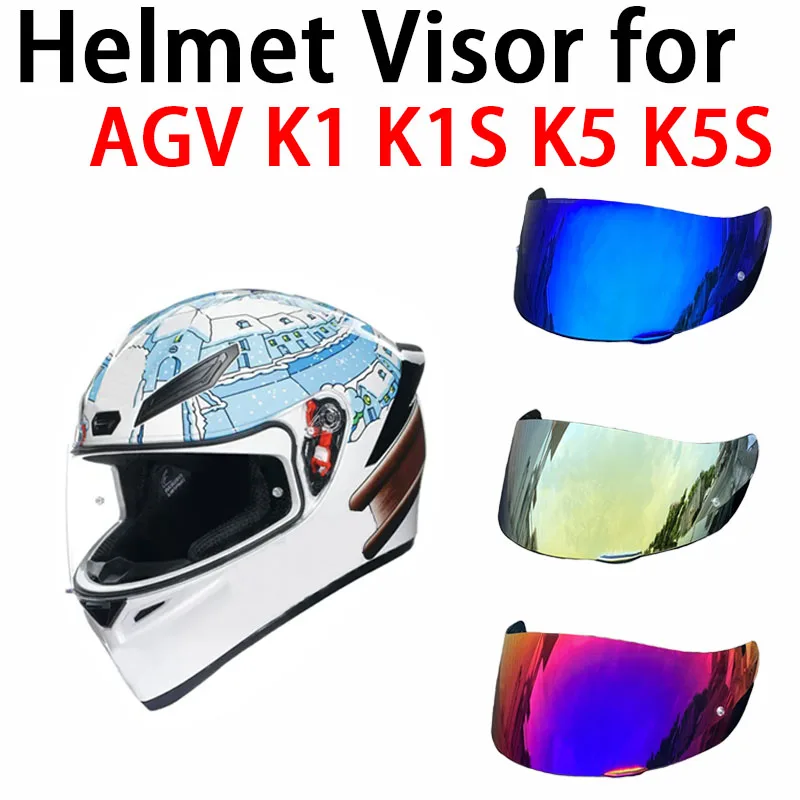 

K3SV face shield for K5S K5 K5-S K1 K1S Visera Casco Moto Visor sunscreen electroplated Visiere Casque Moto high toughness