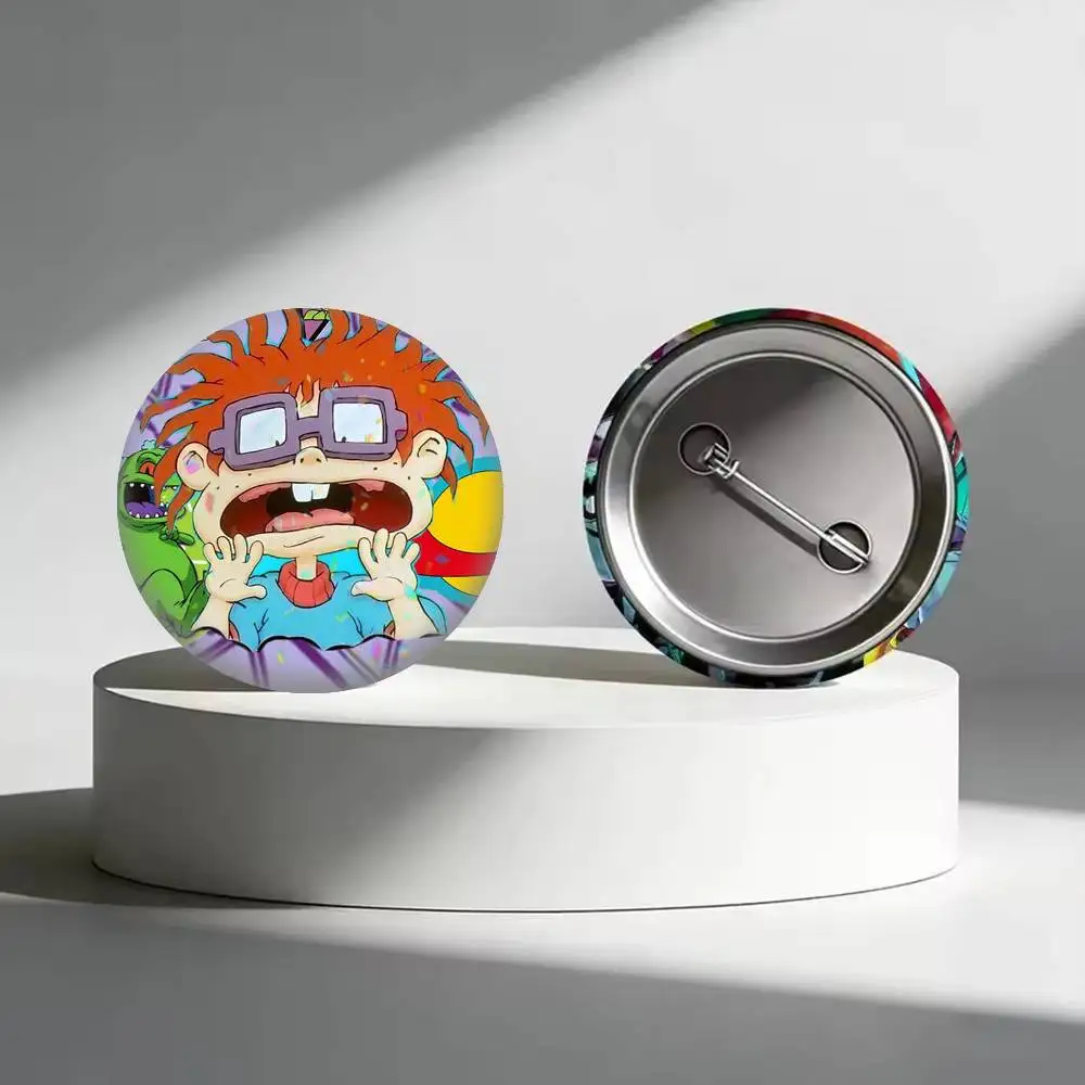 Rugrats-Chuckie Finster  25 32 44 58 75mm Badges Personalized Round Brooches Pins Accessory Gift