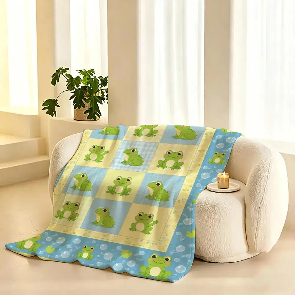 animals cute sheep duck Throw 240g flannel blanket, suitable for sofas, beds, offices,  exquisite gift blankets