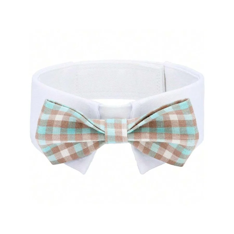 【New style】Adjustable Black Bowtie Collar For Small And Medium Dogs, Durable Cats Neck Tie Tuxedo, Comfortable Pets Bows, Groom