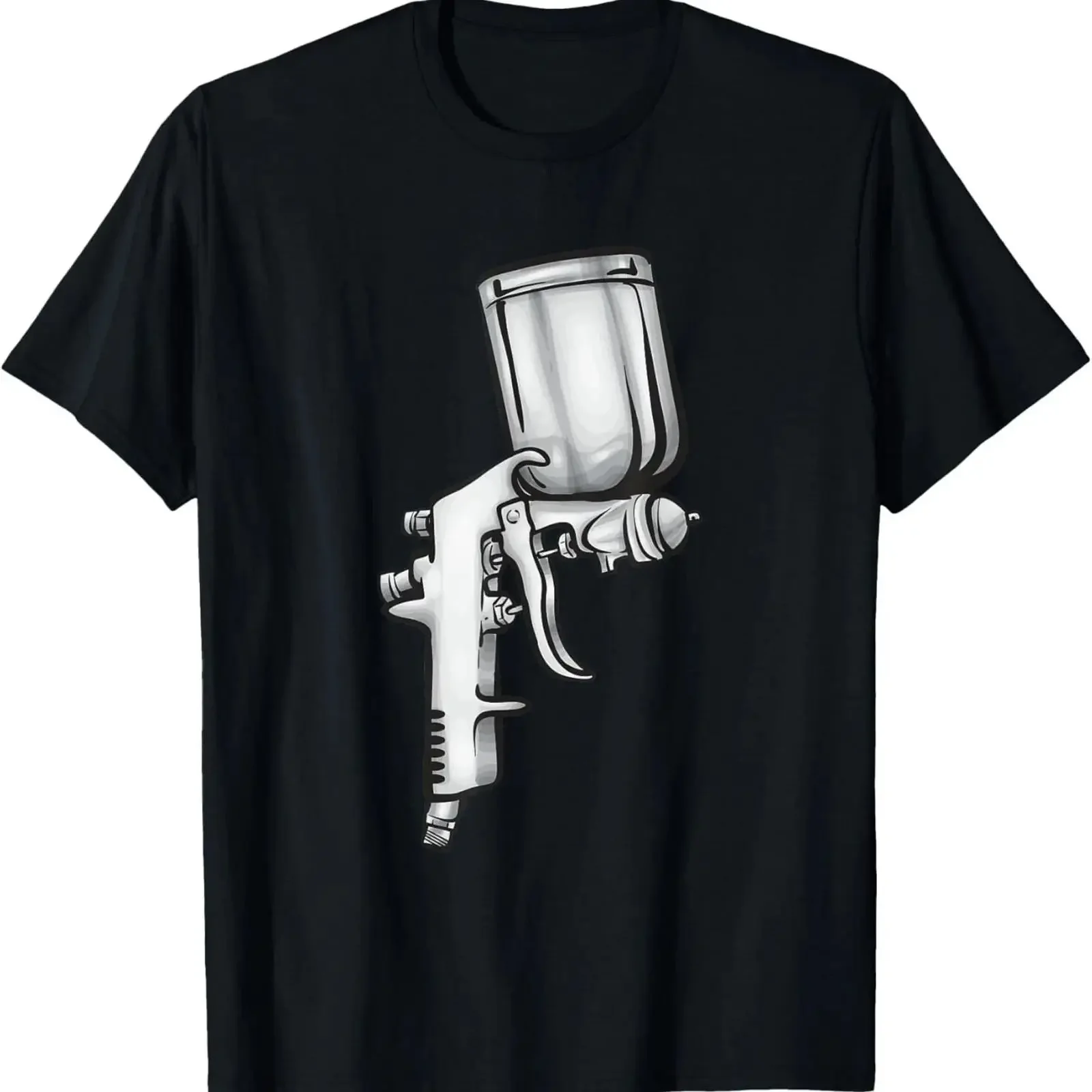 Spray Gun Auto Body Painter Automotive Car T Shirt vintage Washed Top For Everyday Wear fashion Stylish Breathable graphic