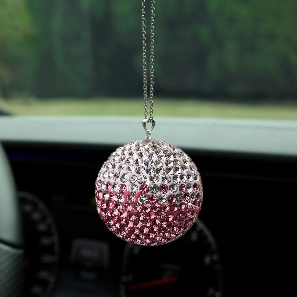 

Crystal Ball Pendant Rhinestone Car Hanging Decor Interior Ornament Accessories Jewelry Craft Gift Family Friends Premium