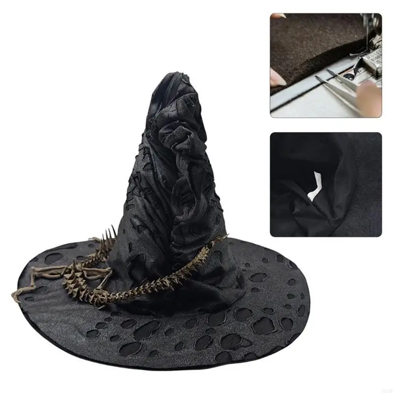 Unique Keel Witch Hats Halloween Costume Accessory for Halloween Party Y08E