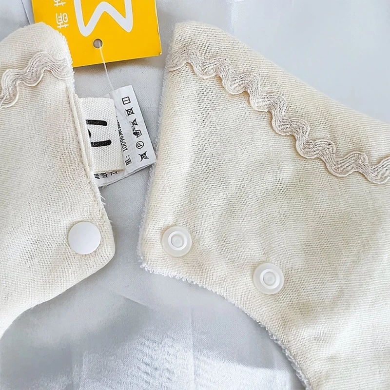 Easy to Clean & Quick Drying Solution Practical Embroidered Feeding Bib Easy to Clean Newborns Bib Lightweight Baby Bib