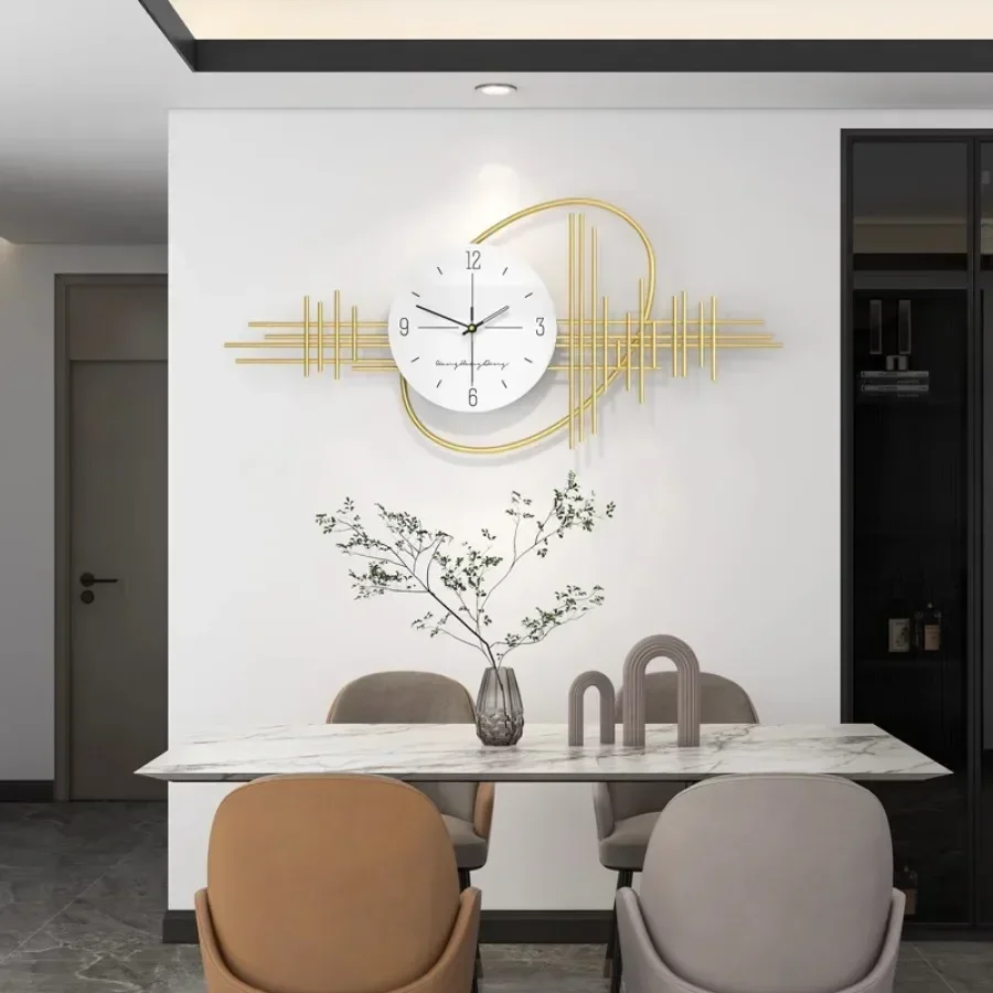 Living Room Wall Clock Decoration Gift Art Round Home Wall Clock Pieces Hand Number Black White Nordic Office Wanduhr Wall Decor