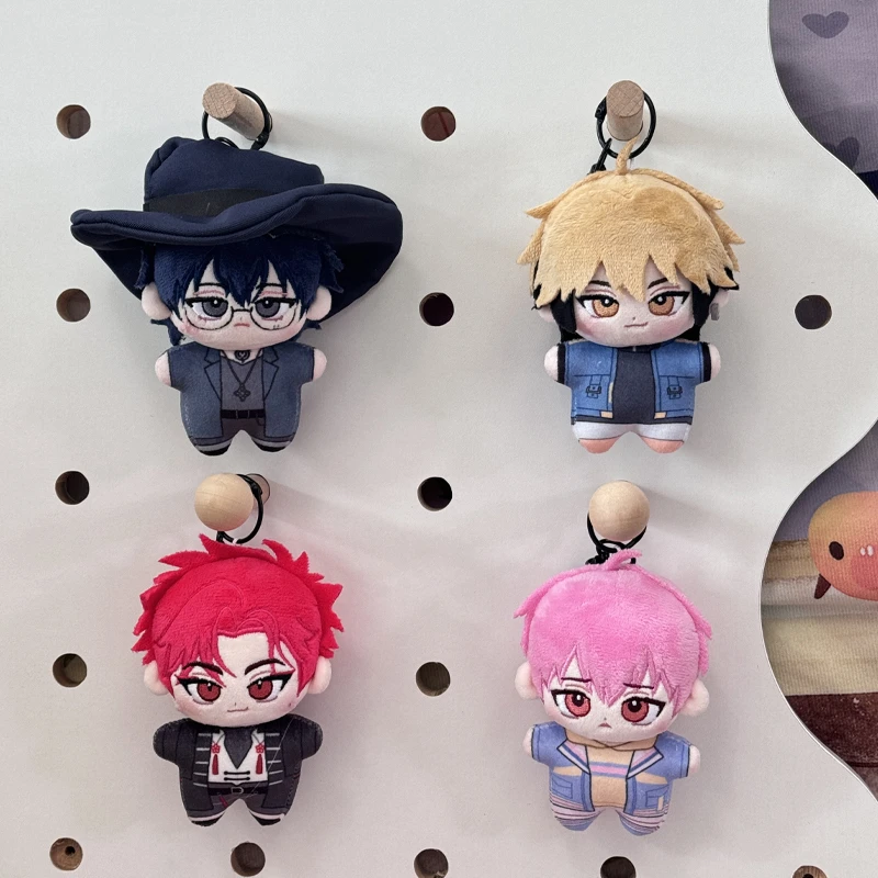10cm Anime Link Click Dolls Keychain Cute Xavier Felix Liu Xiao Plush Pendant Keyrings Cosplay Accessories Doujin Gift