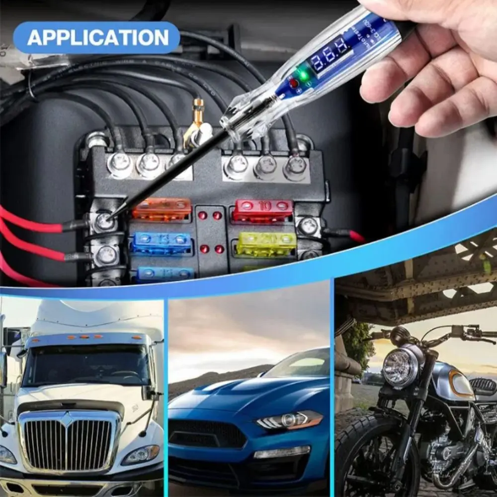 

Heavy Duty Automotive Test Light Digital LED DC 3-60V Digital Circuit Tester 3-60V DC Auto Bidirectional LED Circuit Tester