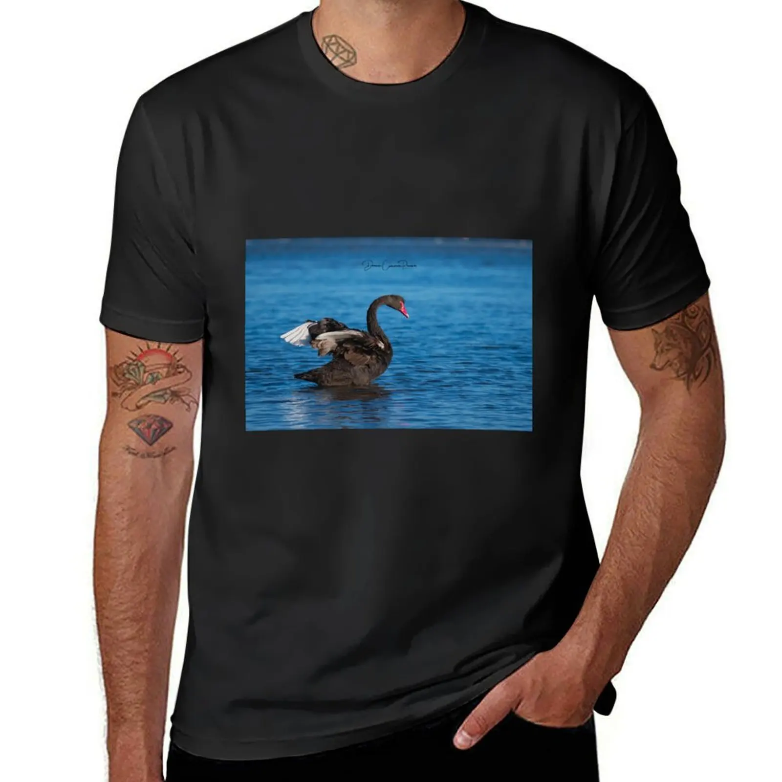 Magnificent Black Swan T-Shirt sports fans tops plain white t shirts men