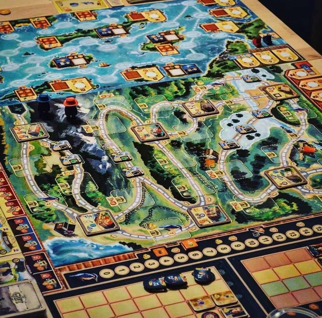 Geweldig Western Trail Bordspel 2-4 spelers Familie/Feest Grappig Tafelspel Vrienden Entertainment Strategiespel