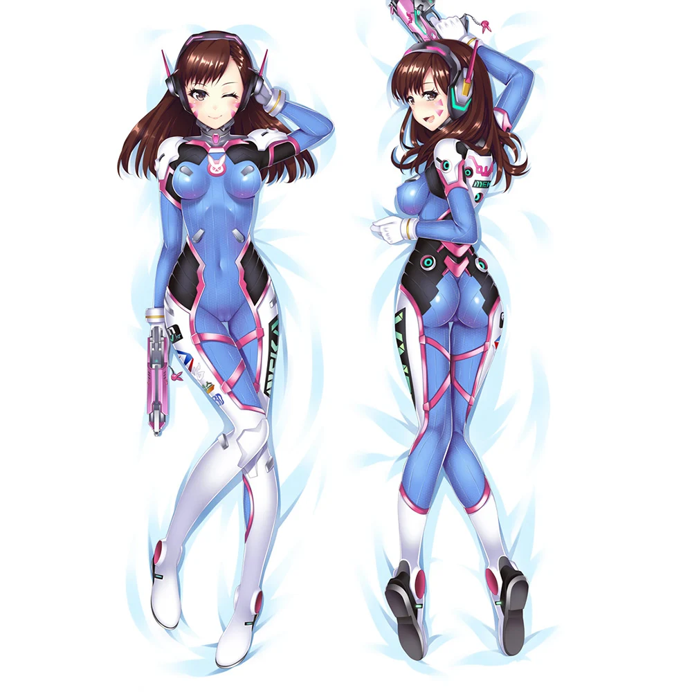 

60*180 см Популярная игра девочка OW D.Va Song hana Dakimakura Наволочка на подушку для косплея чехол Dva обнимающая Подушка Чехол