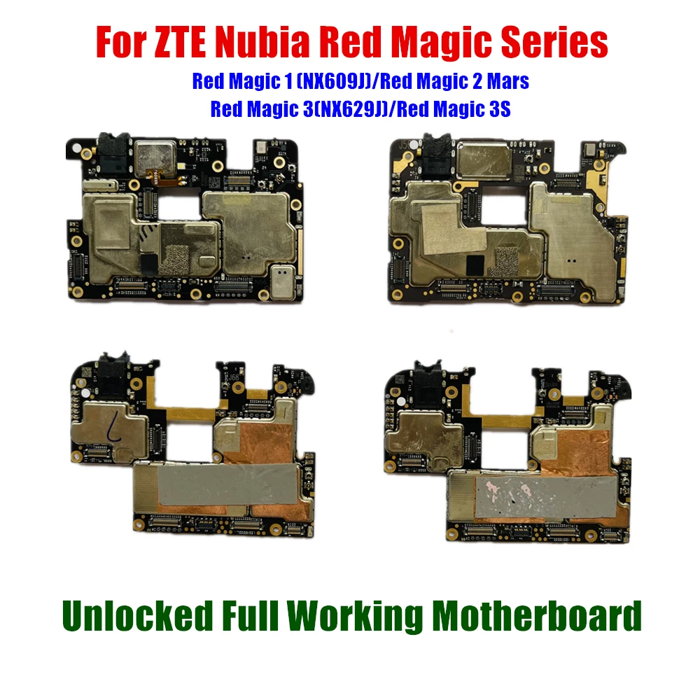 Unlocked Mobile Housing Electronic Panel Mainboard Motherboard Circuits For Nubia Red Magic RedMagic 1 NX609J/2 Mars/3 NX629J/3S