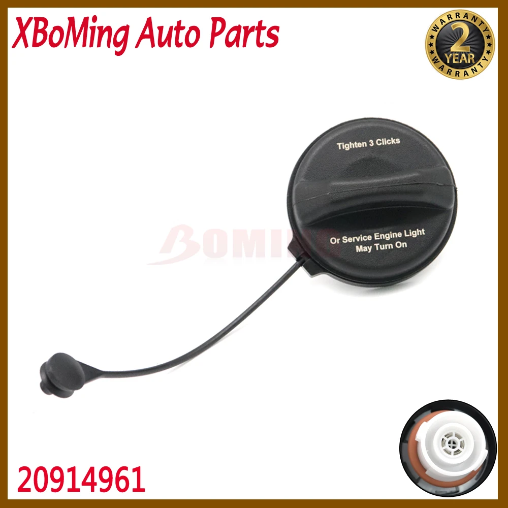 Fuel Tank Gas Filler Cap Covers Tethered Assembly For Buick Lucerne Cadillac Escalade DTS Chevrolet Express 1500 20914961