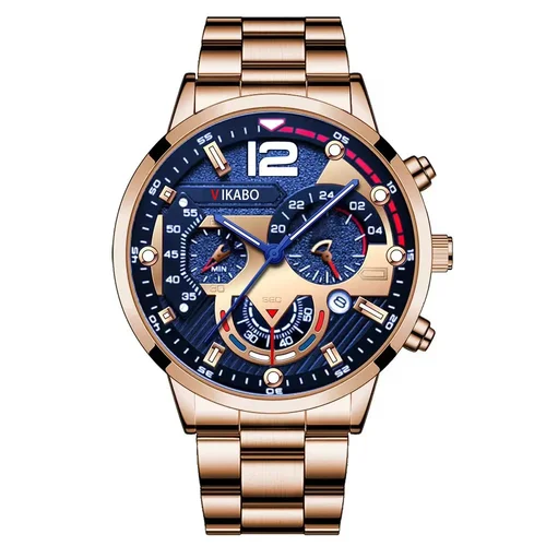 Imagen 2 del producto Reloj de cuarzo de marca Para Hombre, pulsera luminosa de alta gama con calendario, de regalo, envío directo