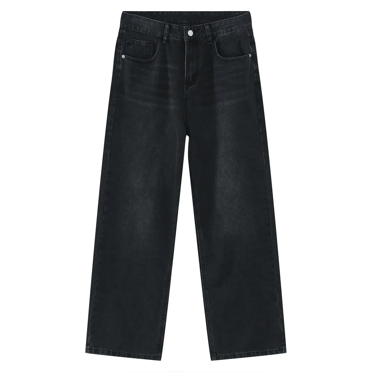 جينز رجالي جديد كوري شخصية مستقيمة بنطال ذو قصة أرجل واسعة موضة خريف وشتاء 2023 بنطلون رجالي عتيق 9A5577