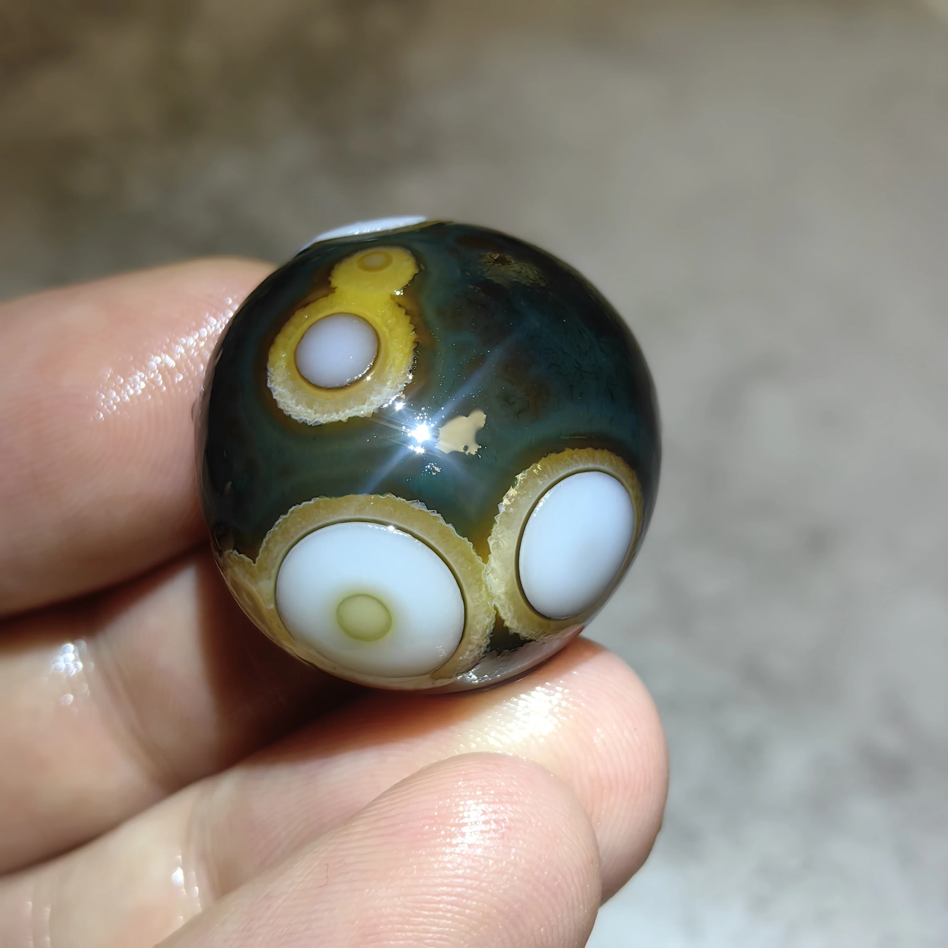 Pure Natural Rough Stone, Gobi Divine Eyes Agate Good Luck,Attract Wealth Reiki Spiritual MeditationJewelry DIY Decoration