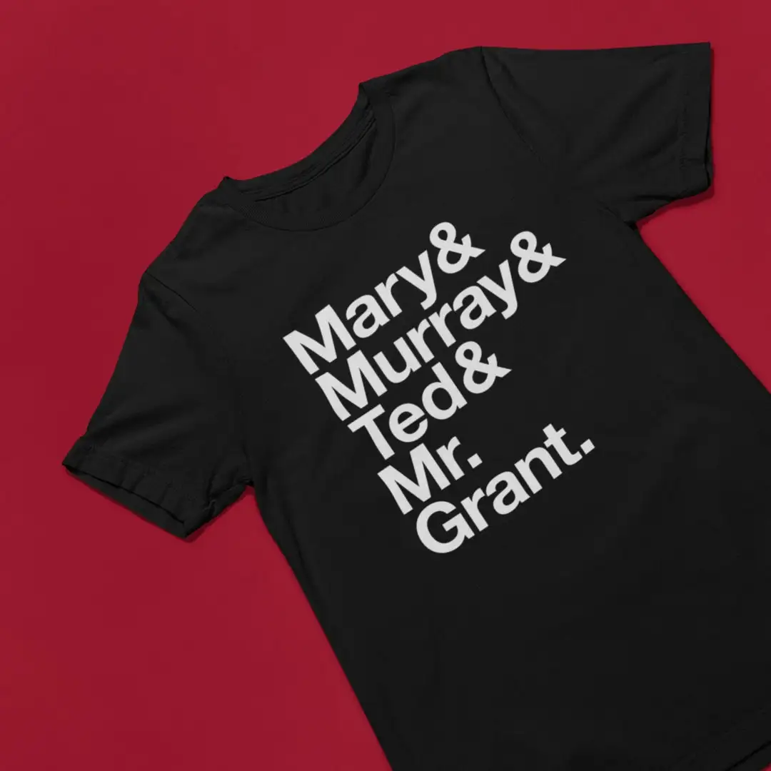 Mary Tyler Moore Retro Tv T Shirt Helvetica