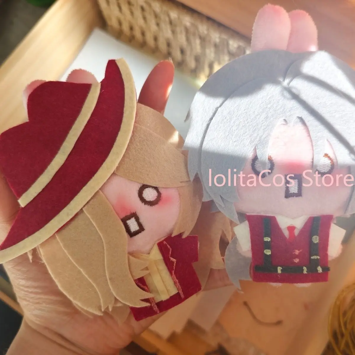 Limbus Company Lucio Valencina Handmade Plush Doll Anime Stuffed Toy Bunny Keychain Decor Pendant Girl Gift Birthday Csoplay view 2
